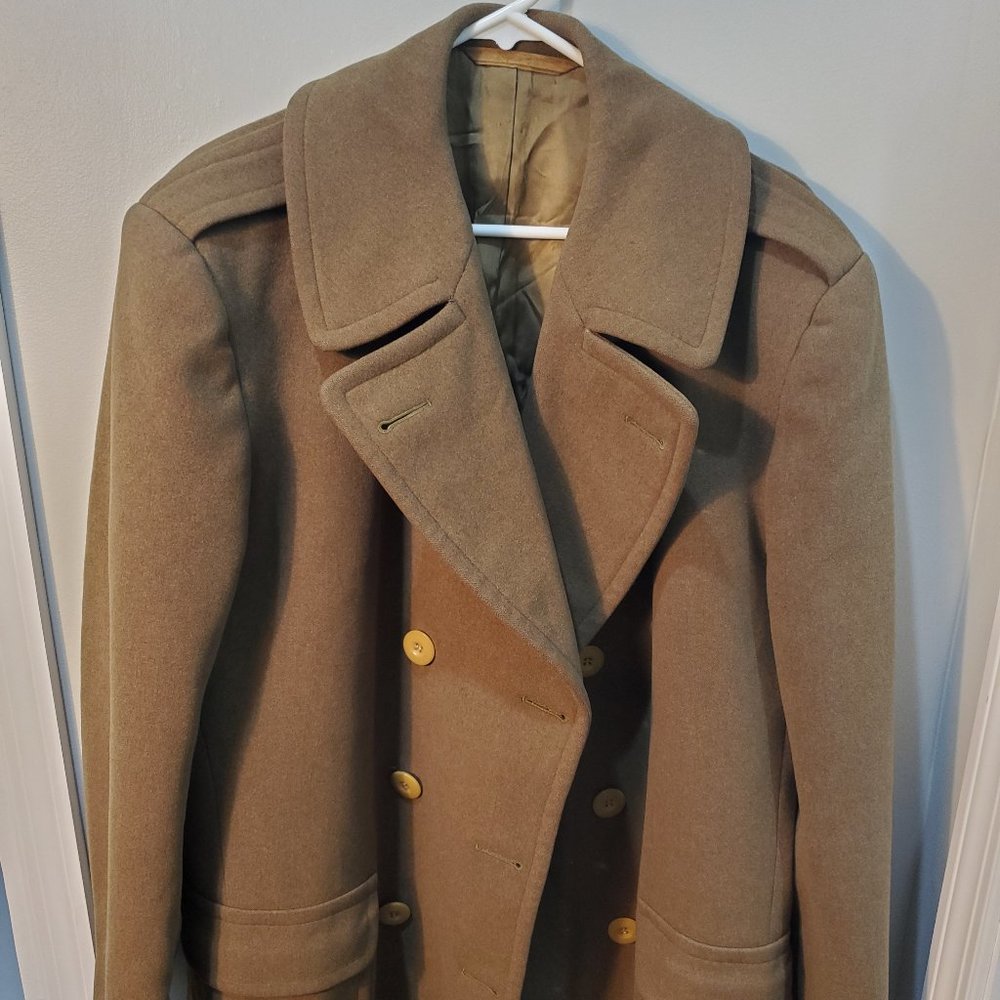 WWII Regulation Army Officer’s Wool Overcoat - 43R